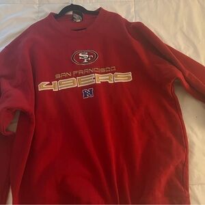NFL San Francisco 49ers Red Crewneck Sweater